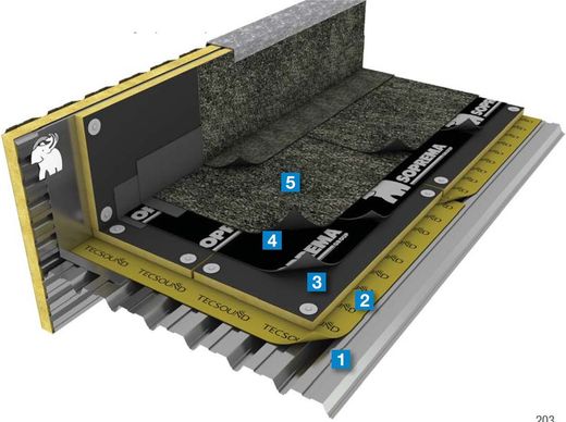 Acoperiș TECSOUND® DECK NT-02-CM2.B2